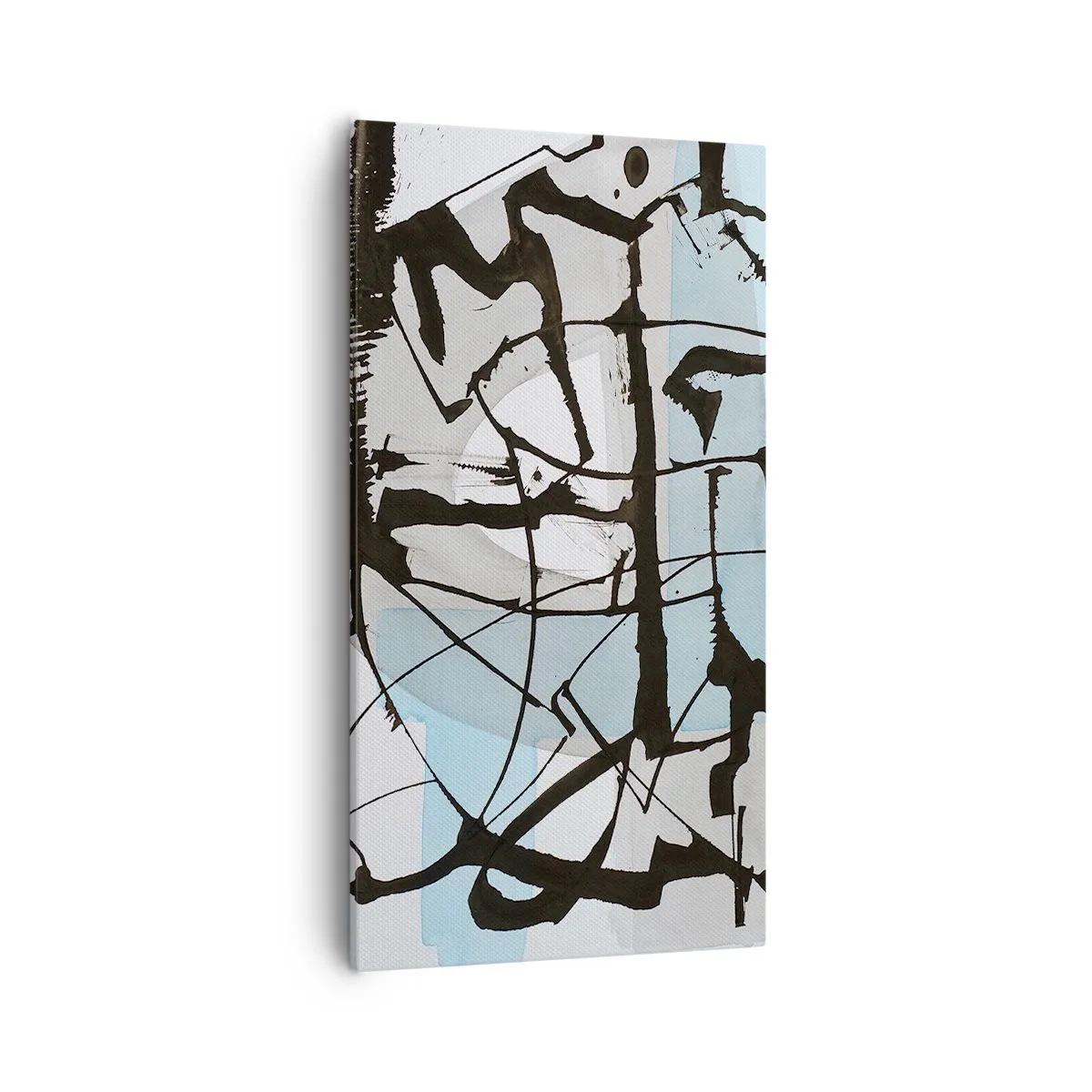 Tablou pe pânză - Cu toate acestea, albastru - 55x100 cm