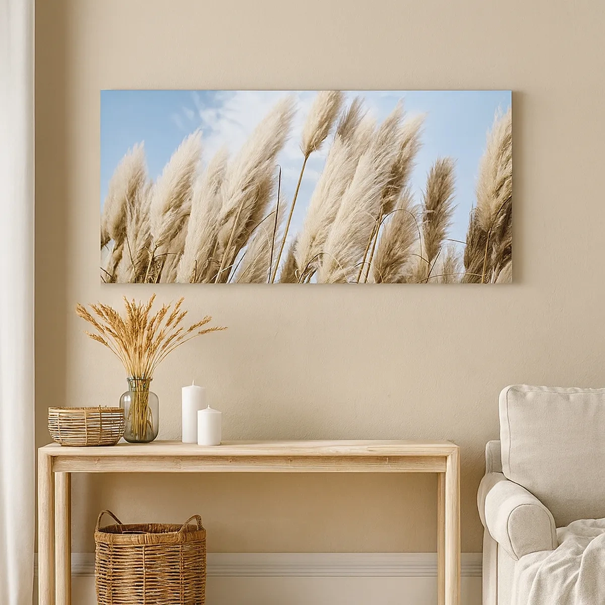 Tablou pe pânză - Mângâiere însorită și vântoasă - 30x30 cm