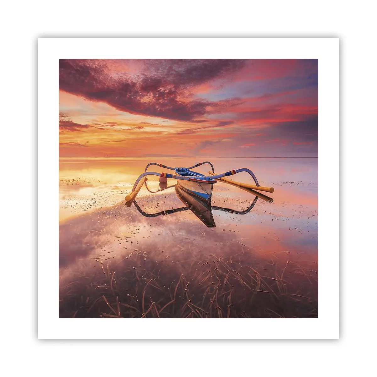 Poster - Liniștea unei seri tropicale - 50x50 cm