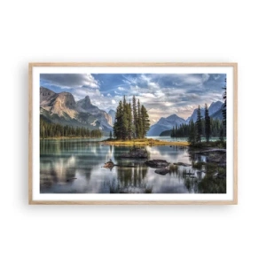 Poster în ramă de stejar deschis - La o apă mare și limpede… - 91x61 cm