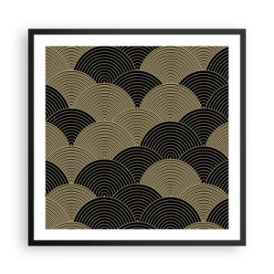 Poster în ramă neagră - Unitate în multiplicitate - 60x60 cm