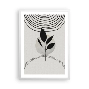 Poster în ramă albă - Compoziție: ritualurile naturii - 50x70 cm