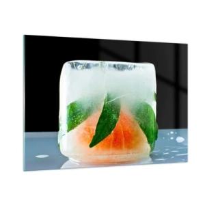 Tablou pe sticlă - Proaspăt și răcoros - 100x70 cm