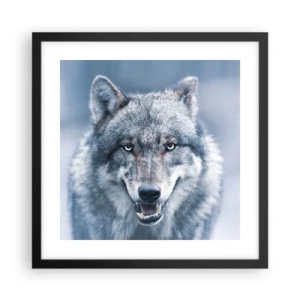 Poster în ramă neagră - Accepți provocarea? - 40x40 cm