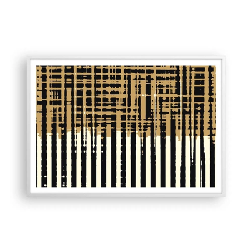 Poster în ramă albă - Abstracție arhitecturală - 100x70 cm