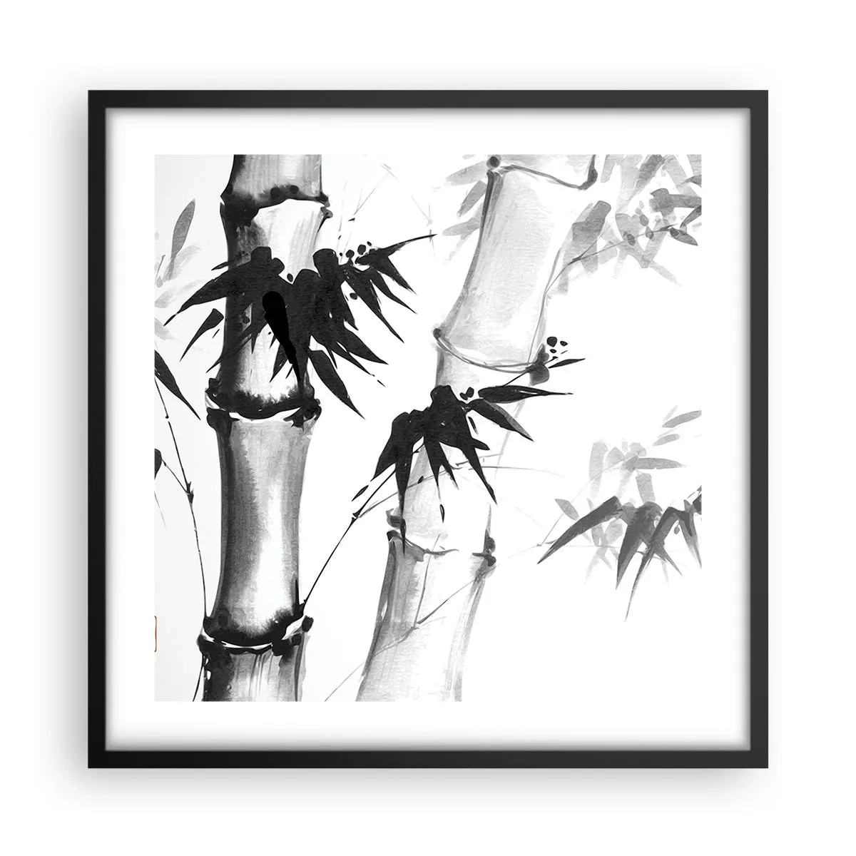 Poster în ramă neagră - Primul-plan al Orientului - 50x50 cm