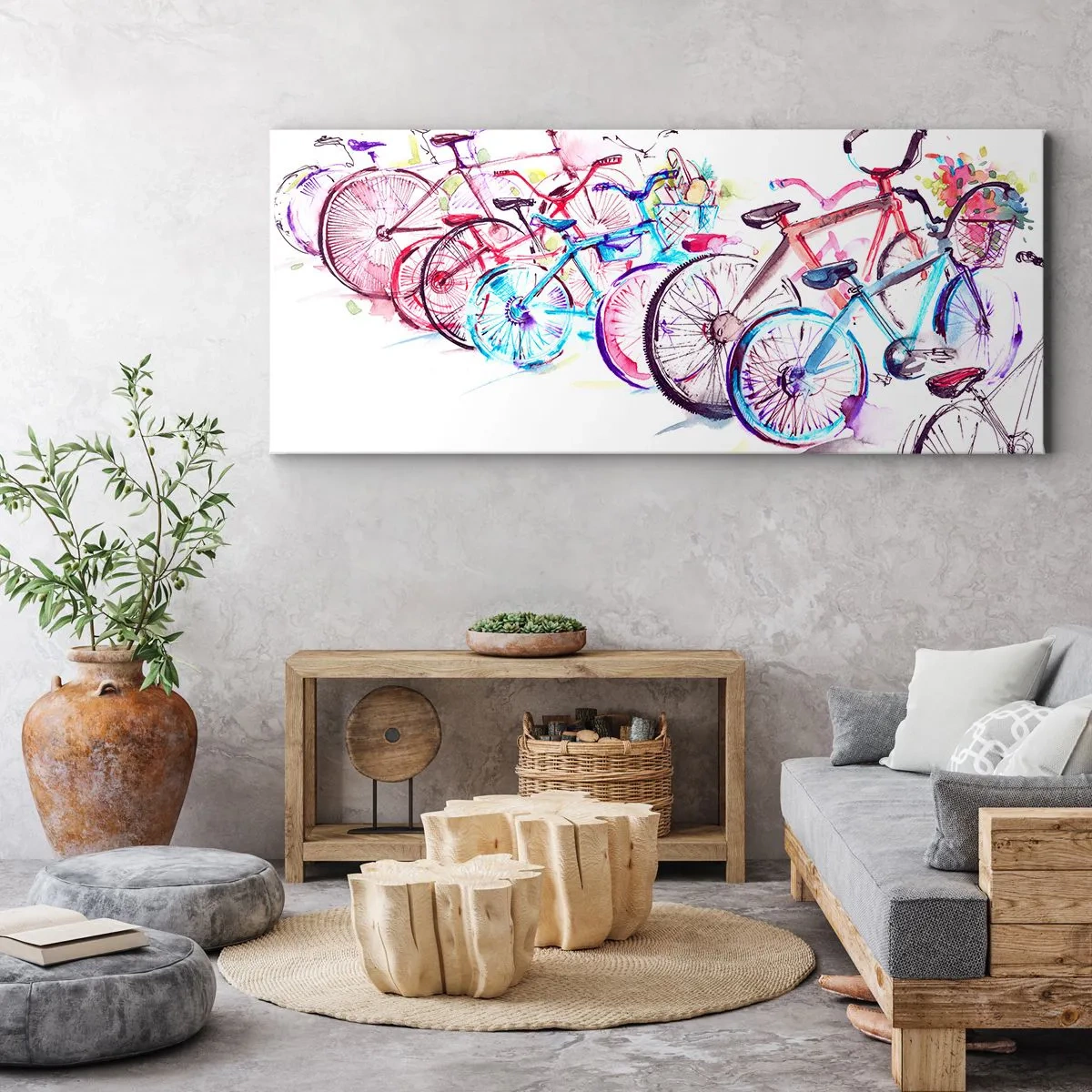 Tablou pe pânză - Reuniunea clubului Antymoto - 90x30 cm