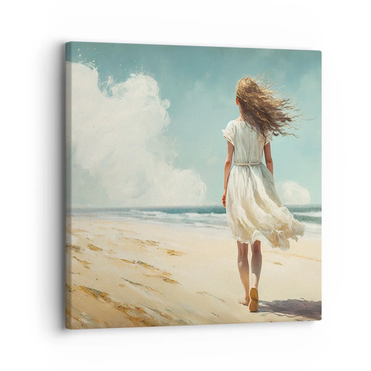 Tablou pe pânză - Vreau să întâlnesc soarele și vântul - 30x30 cm