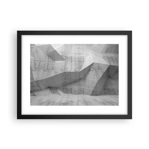 Poster în ramă neagră - O adevărată provocare - 40x30 cm