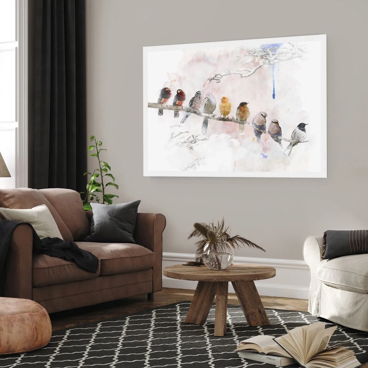 Poster - Întâlnire înaripată - 70x50 cm