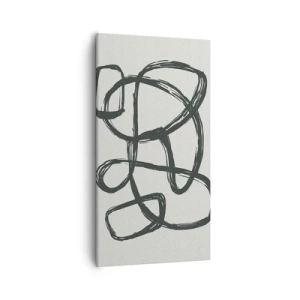 Tablou pe pânză - Abstracție în buclă - 55x100 cm