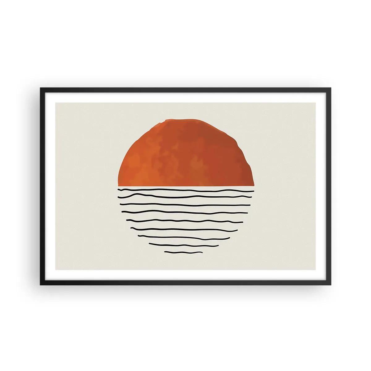 Poster în ramă neagră - În stil japonez - 91x61 cm