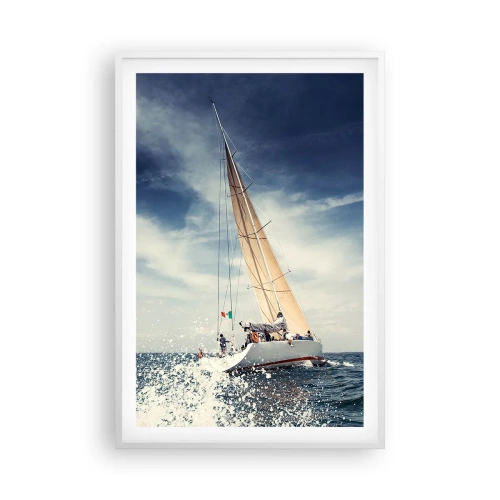 Poster în ramă albă - Nu ne vor prinde din urmă! - 61x91 cm