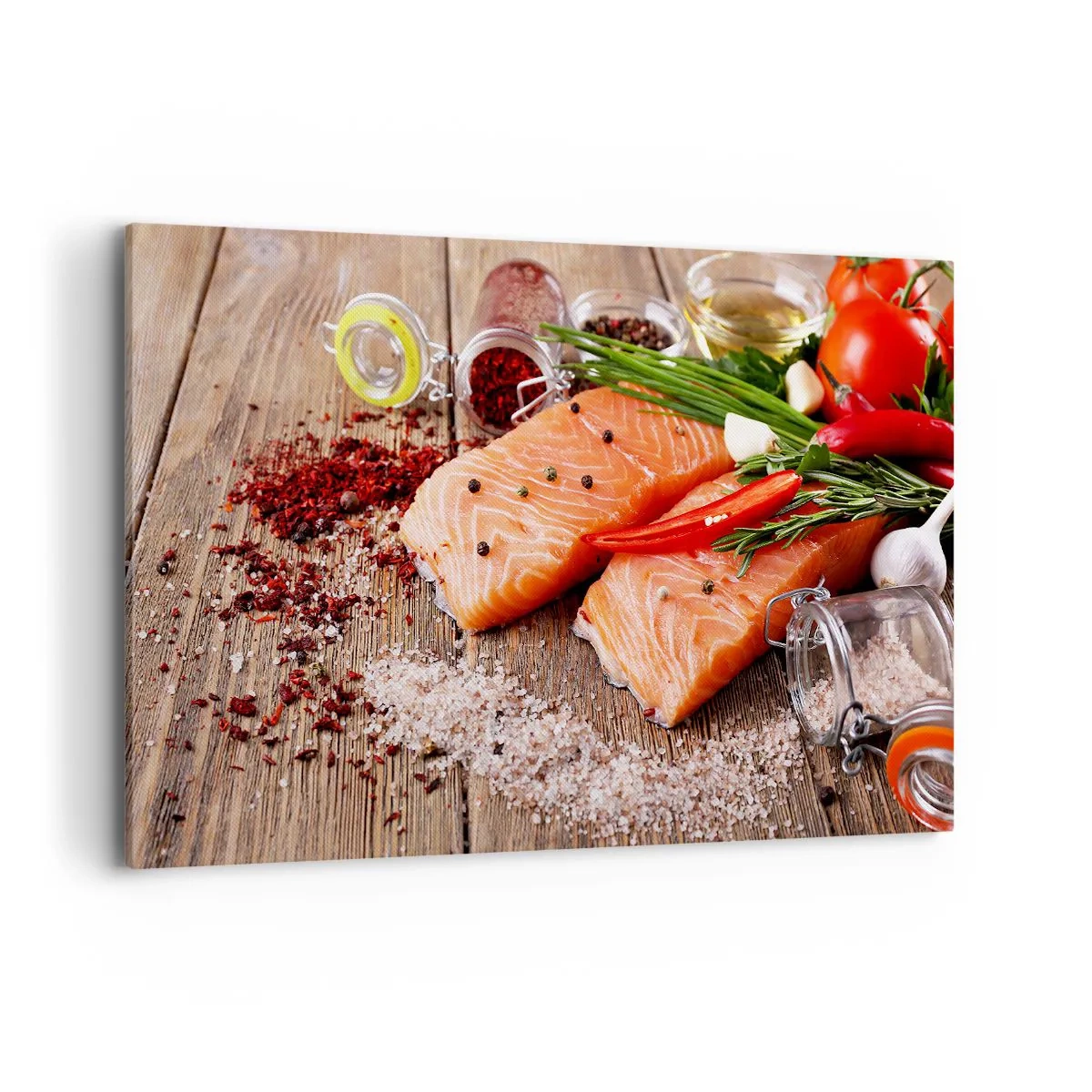 Tablou pe pânză - O aventură norvegiană în bucătărie - 120x80 cm