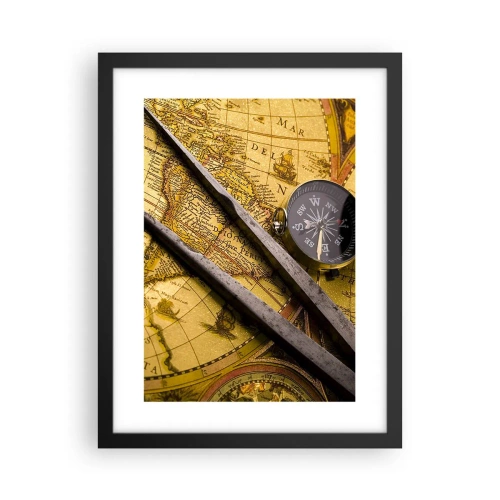 Poster în ramă neagră - Unde sunt aceste comori? - 30x40 cm