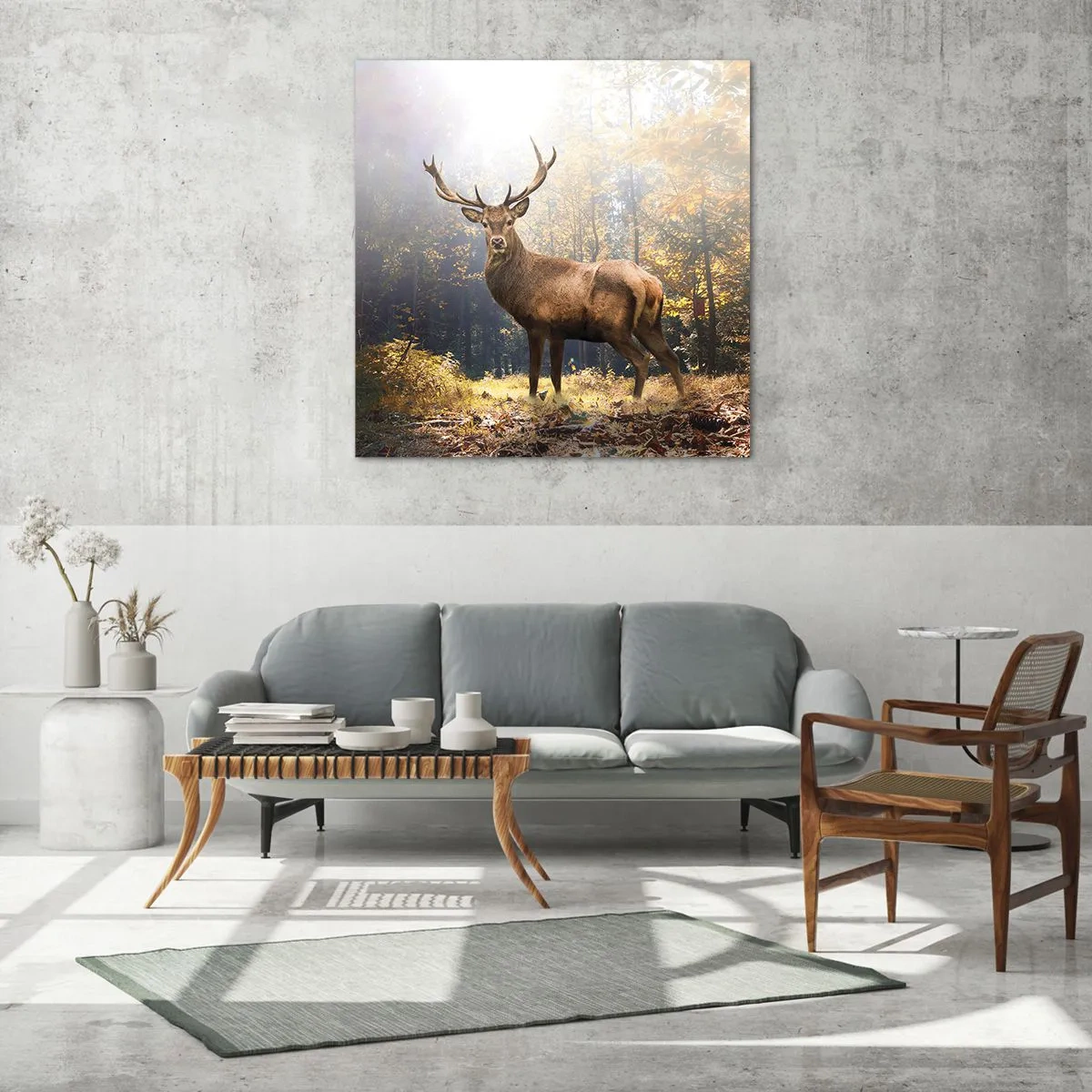 Tablou pe sticlă - Măreție calmă - 70x70 cm