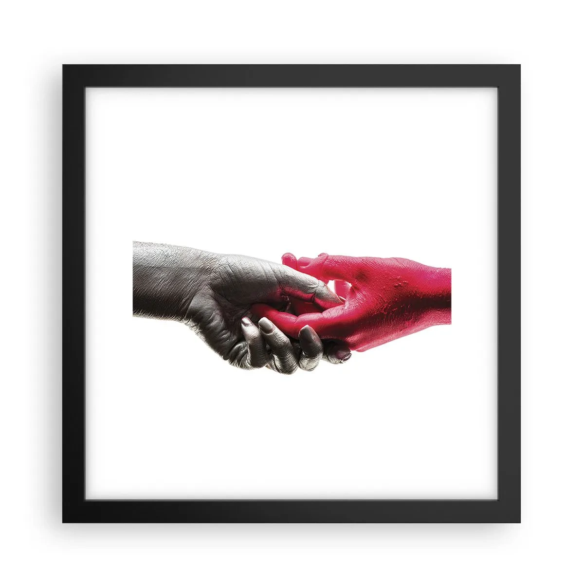 Poster în ramă neagră - Împreună, deși diferiți - 30x30 cm