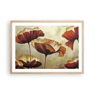 Poster în ramă de stejar deschis - Lunca - 70x50 cm