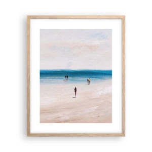 Poster în ramă de stejar deschis - Nevoia naturală - 40x50 cm