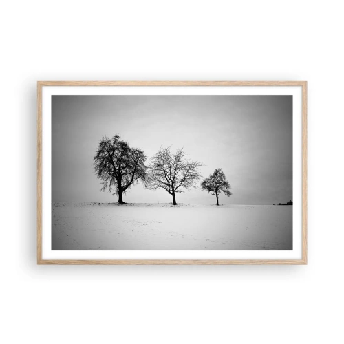 Poster în ramă de stejar deschis - La ce visează? - 91x61 cm
