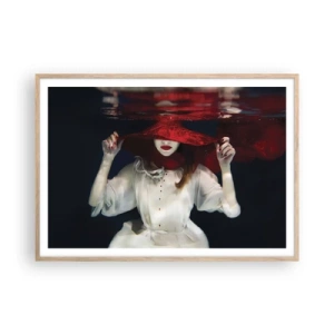 Poster în ramă de stejar deschis - Frumoasa fantomă - 100x70 cm