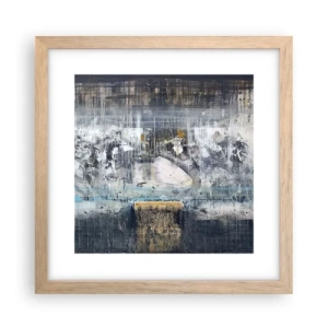 Poster în ramă de stejar deschis - Ca pe gheață, ca pe asfalt - 30x30 cm