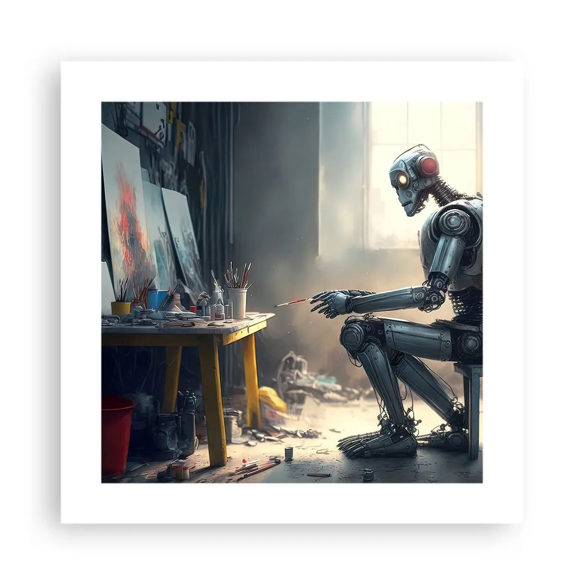 Poster - Actul de creație - 40x40 cm
