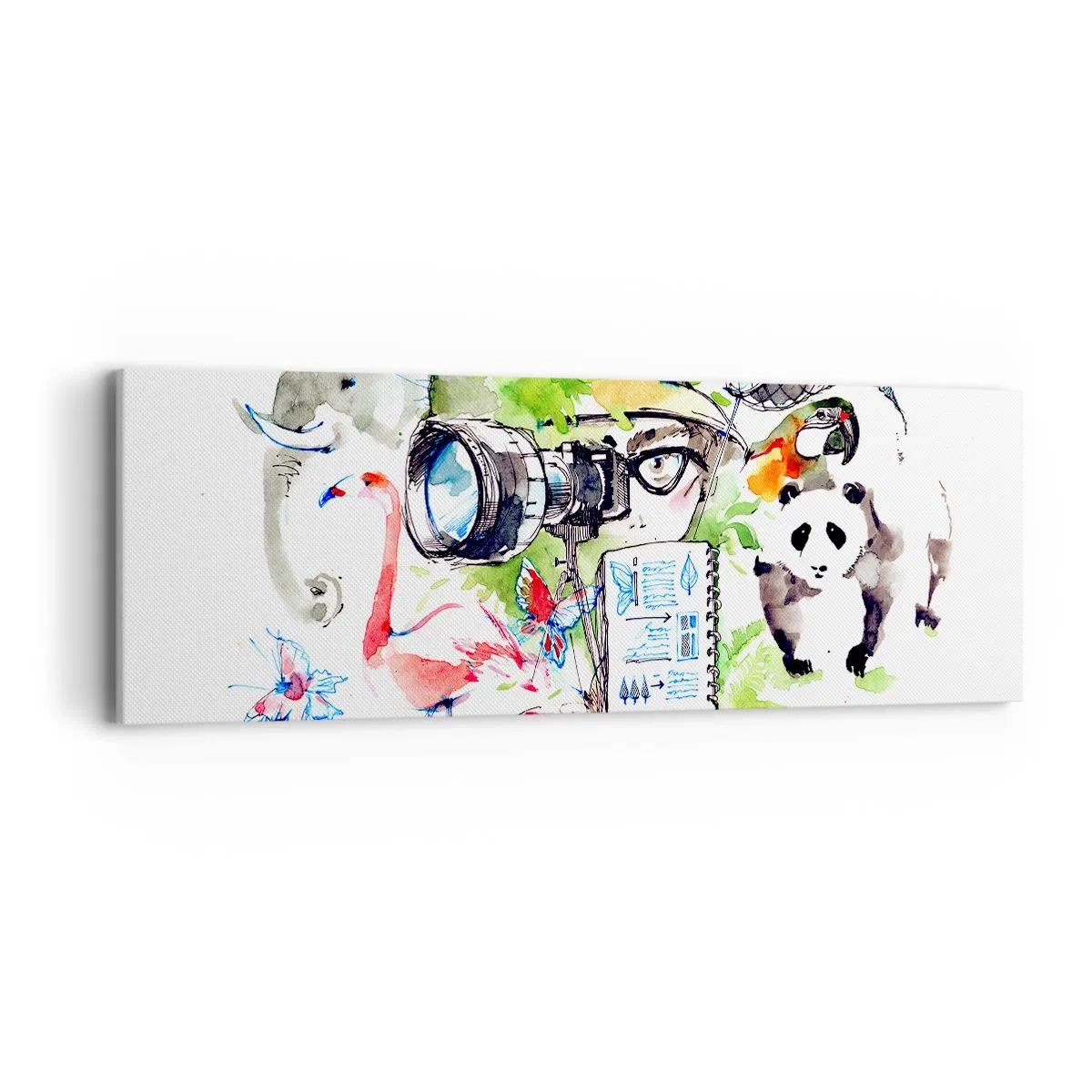 Tablou pe pânză - Prin obiectivul unui călător - 90x30 cm