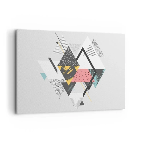 Tablou pe pânză - Variația triunghiului și a rombului - 100x70 cm