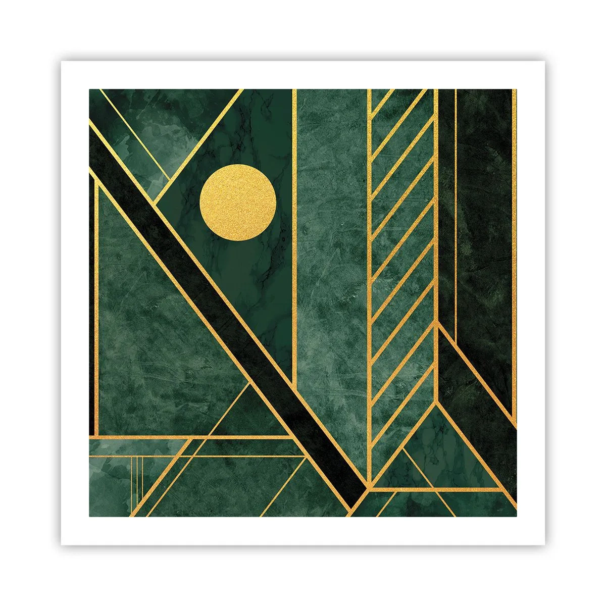 Poster - Dinamica aurului și a azurului - 60x60 cm