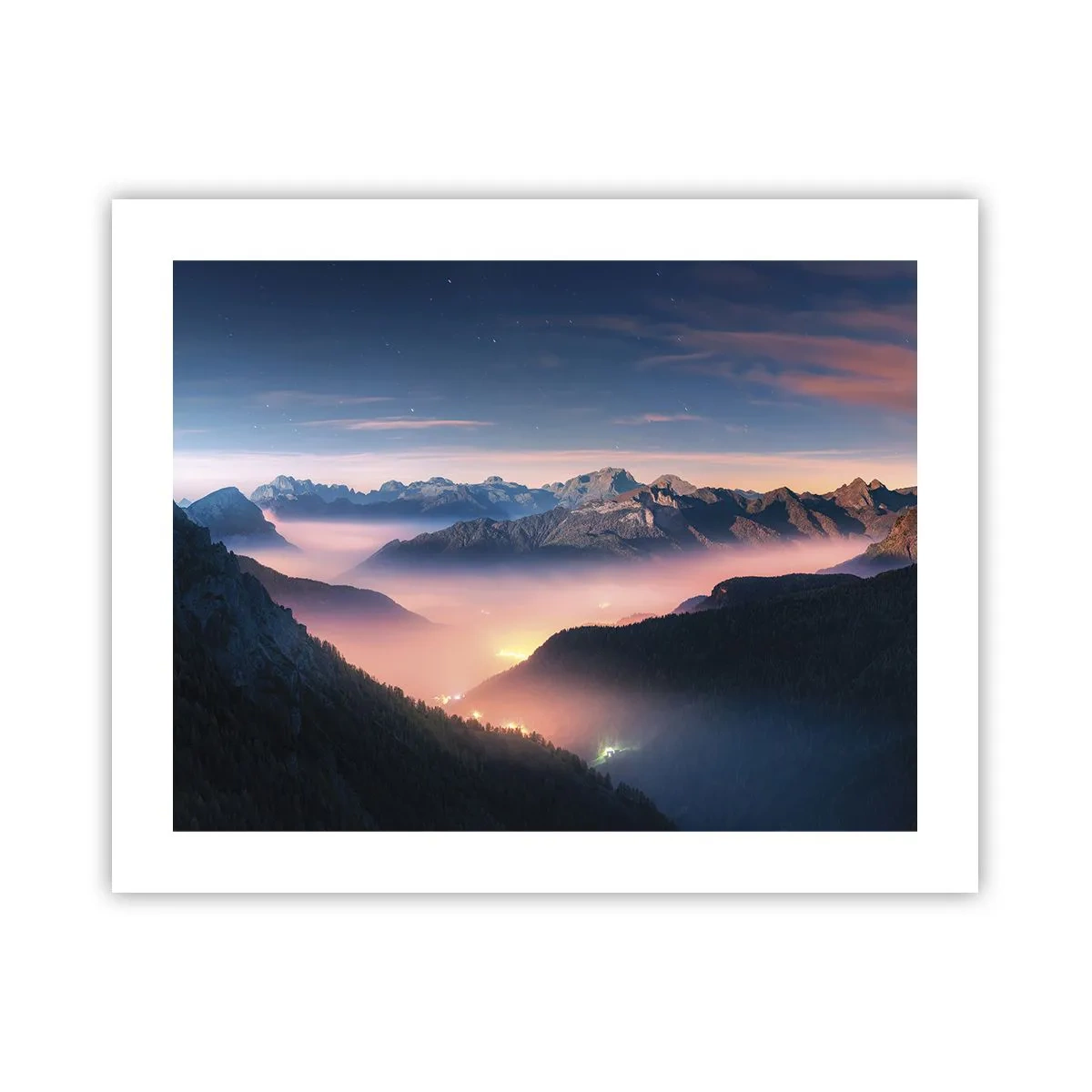 Poster - Lumină în văi - 50x40 cm