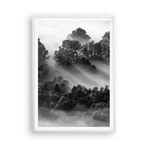 Poster în ramă albă - Trezindu-se din somn - 70x100 cm