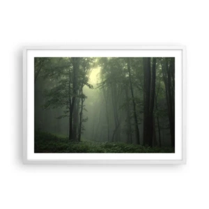 Poster în ramă albă - Înainte să se trezească - 70x50 cm