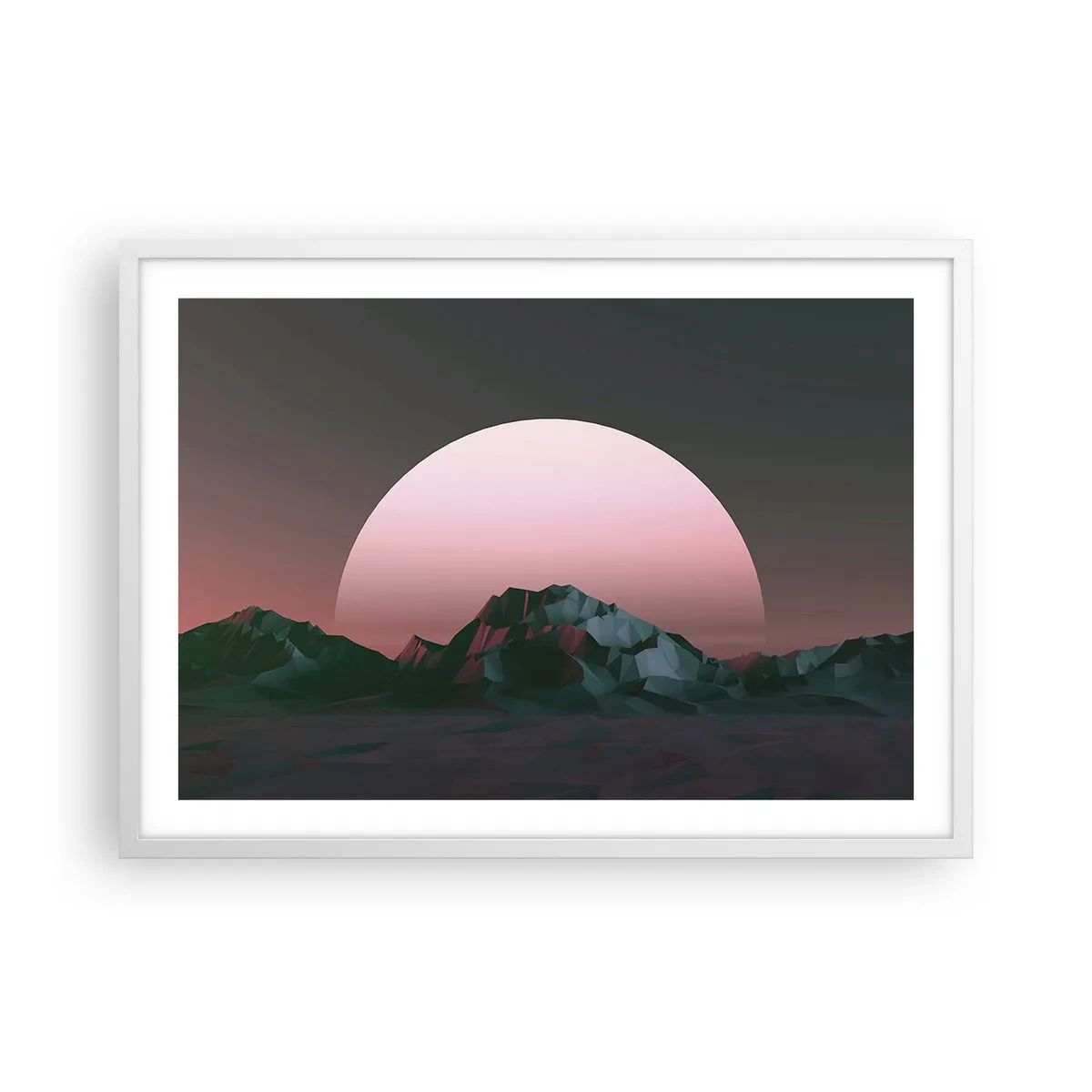 Poster în ramă albă - Într-o galaxie învecinată - 70x50 cm