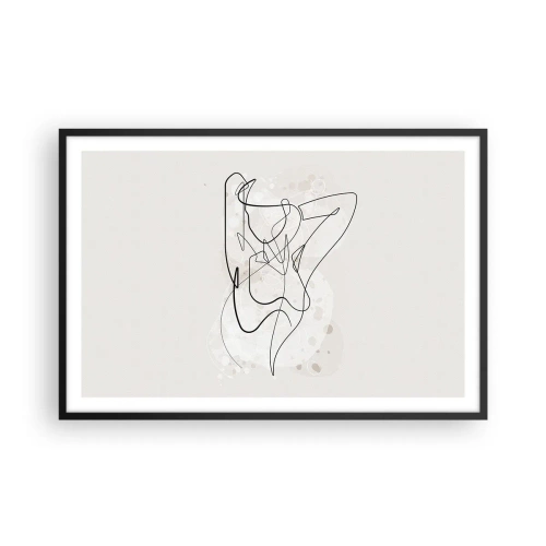 Poster în ramă neagră - Arta seducției - 91x61 cm