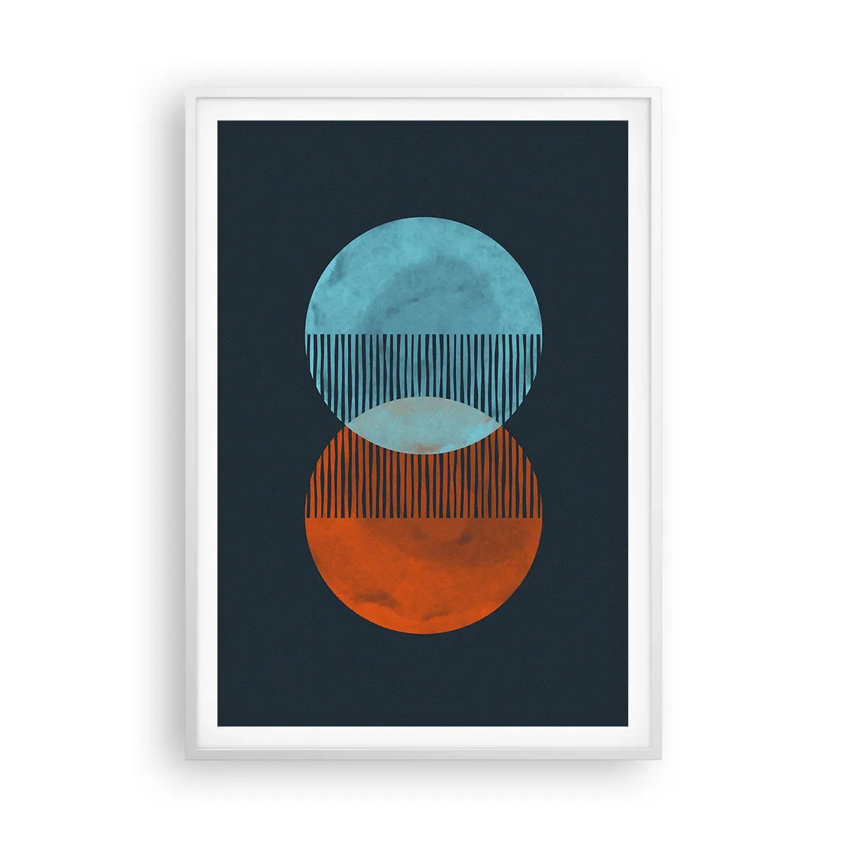 Poster în ramă albă - Fantezie astronomică - 70x100 cm