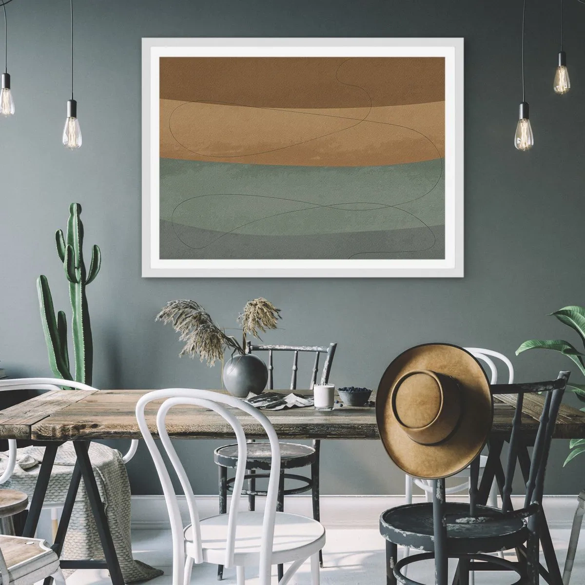 Poster în ramă albă - Compoziție orizontală - 40x30 cm