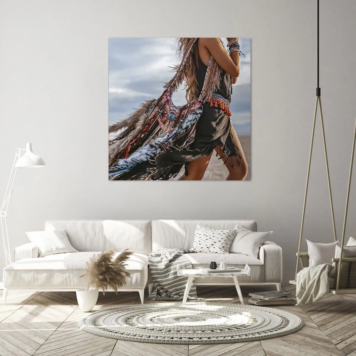 Tablou pe pânză - Iubita șamanului - 40x40 cm