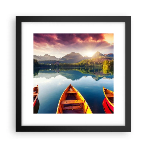 Poster în ramă neagră - Nimic împotriva naturii - 30x30 cm