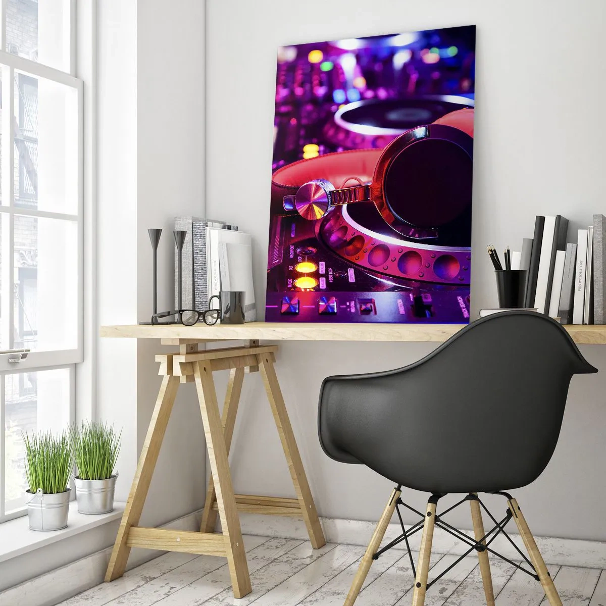 Tablou pe sticlă - Înainte de a începe distracția - 50x70 cm