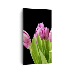 Tablou pe pânză - Bucurie de liliac de primăvară - 45x80 cm