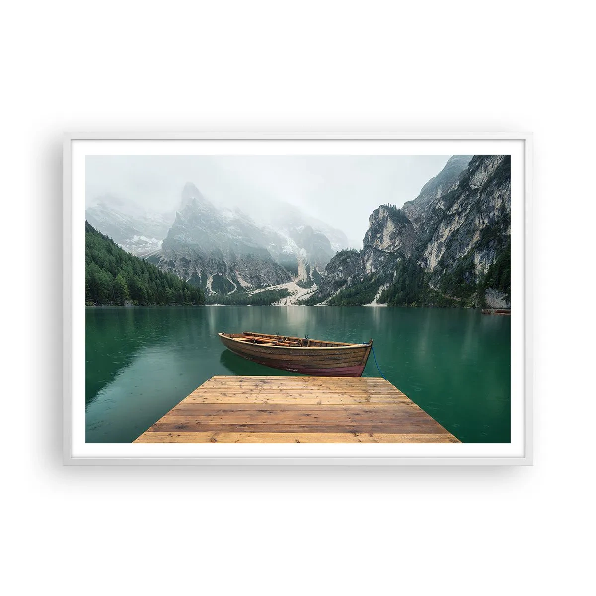 Poster în ramă albă - Și frunțile mândre - 100x70 cm