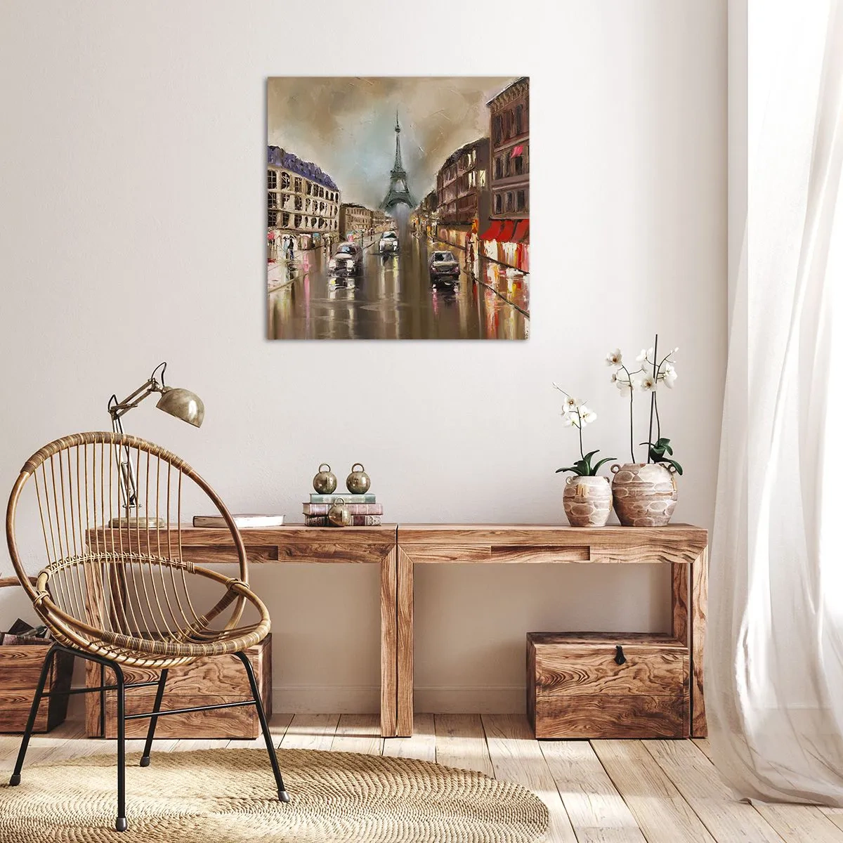 Tablou pe pânză - Singurul lucru care contează este ea - 30x30 cm