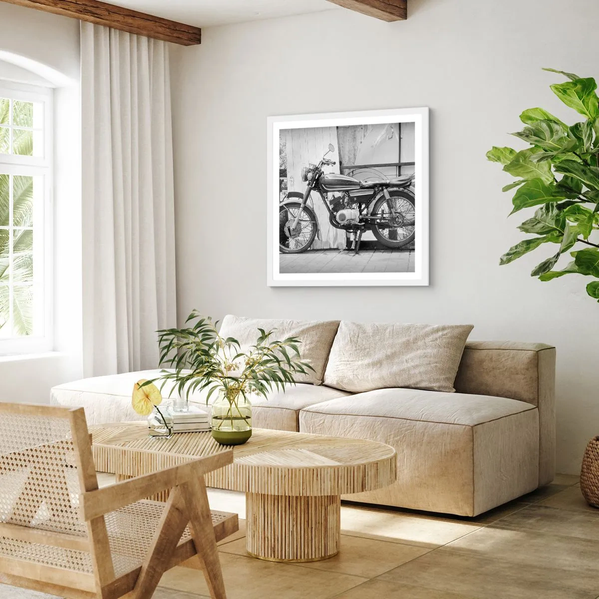 Poster în ramă albă - Clasicul înainte de toate - 50x50 cm