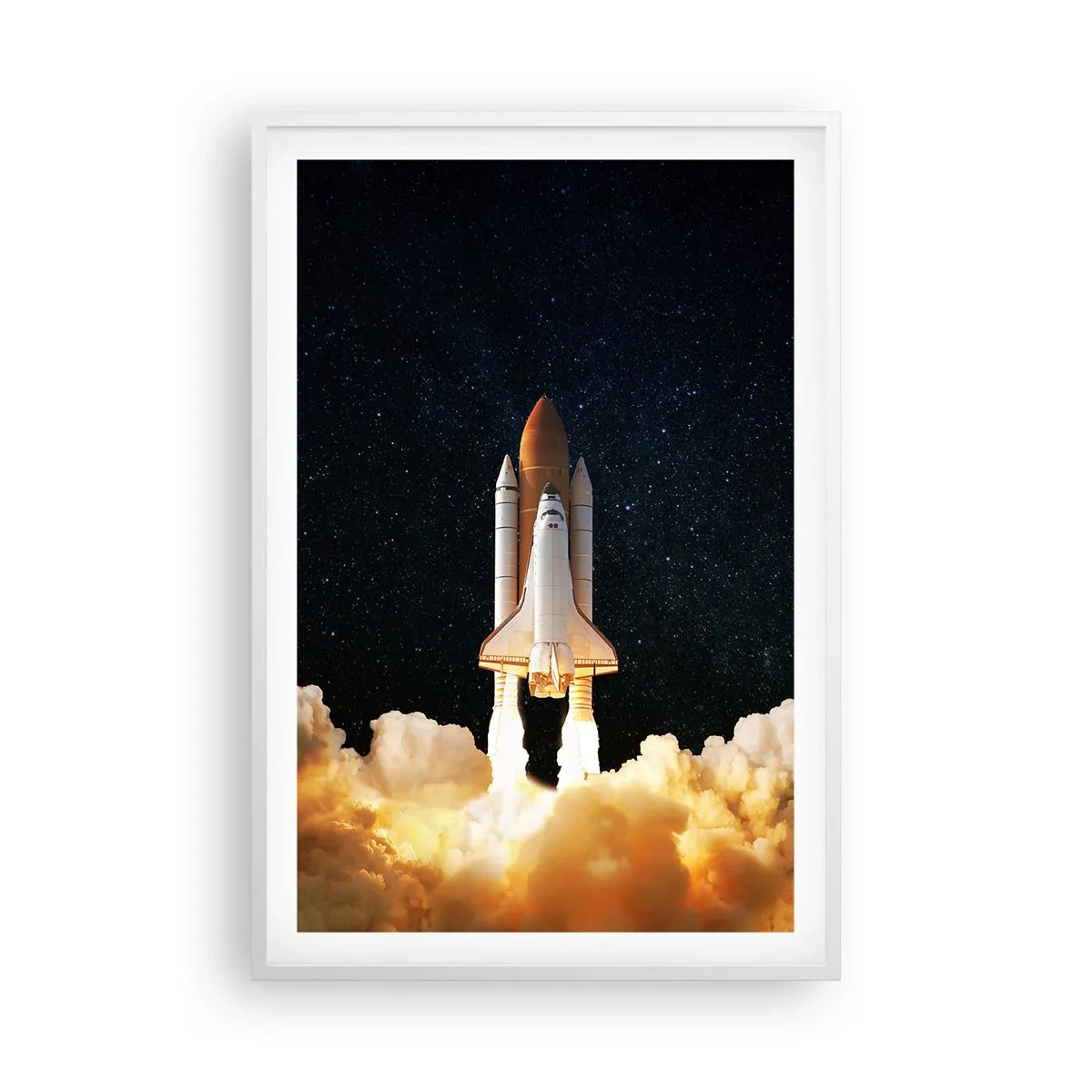 Poster în ramă albă - Ad astra! - 61x91 cm