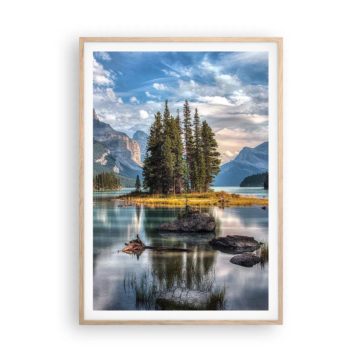 Poster în ramă de stejar deschis - La o apă mare și limpede… - 70x100 cm