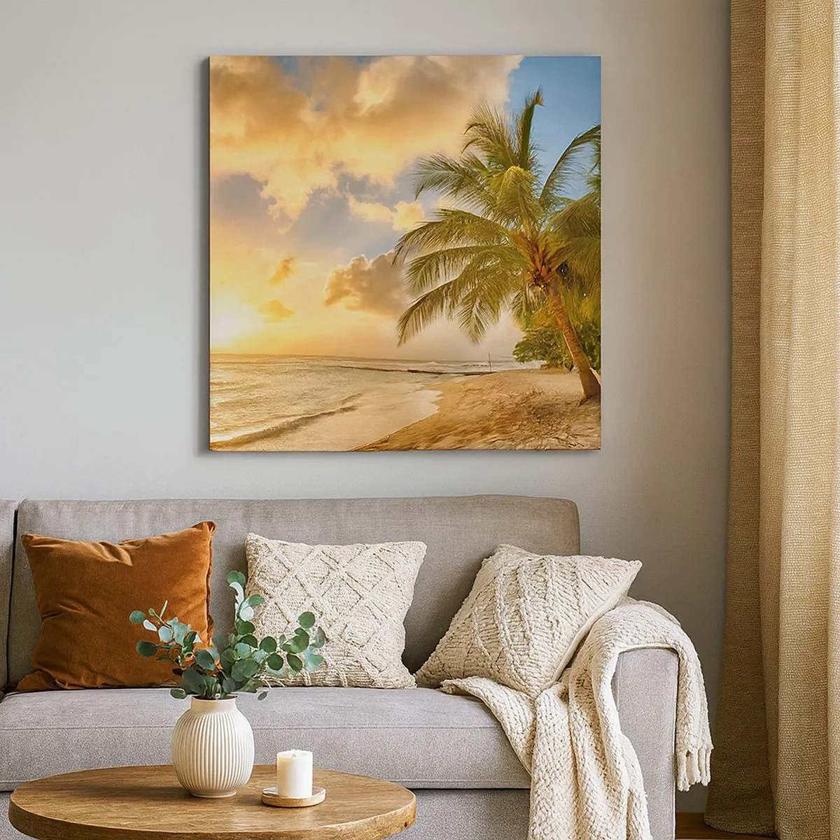 Tablou pe pânză - Vară eternă, întotdeauna o vacanță - 30x30 cm