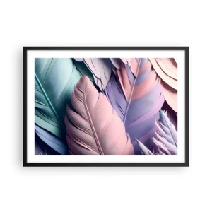 Poster în ramă neagră - Eleganța păsărilor - 70x50 cm