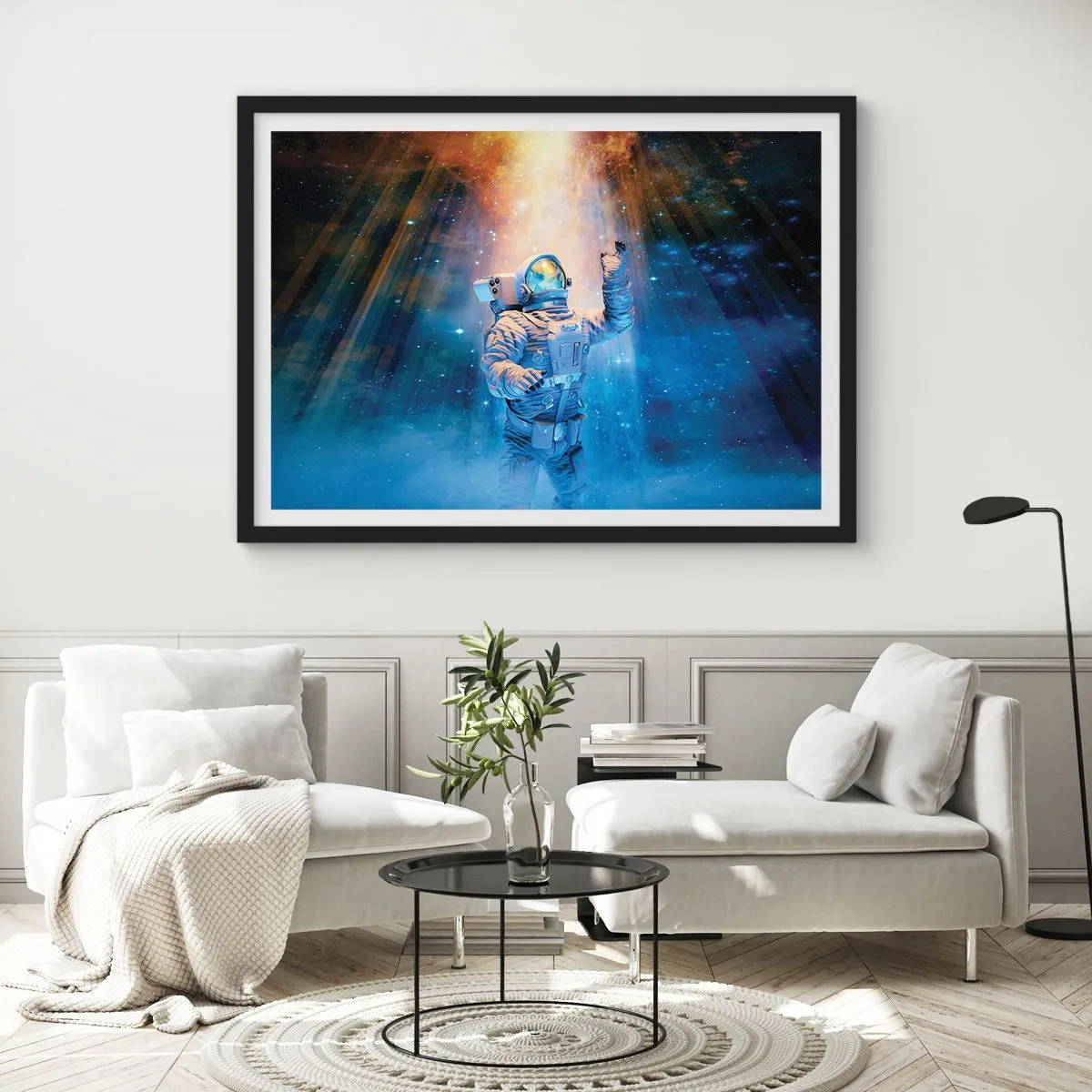 Poster în ramă neagră - În cele din urmă am ajuns - 70x50 cm