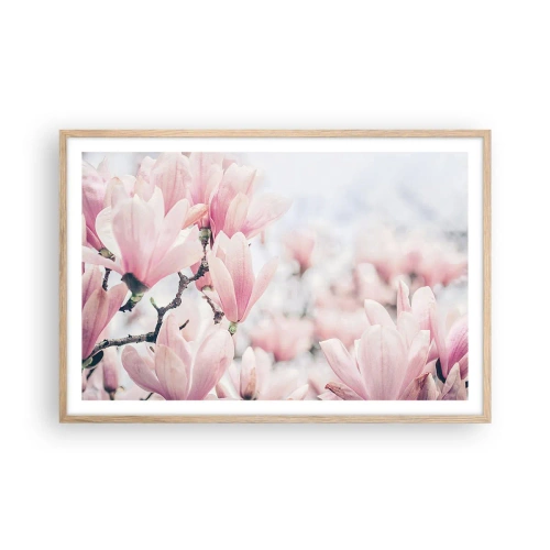 Poster în ramă de stejar deschis - Idealul de subtilitate - 91x61 cm